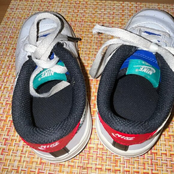 Nike Air Force 1 Size 8C Toddler White Low Top Sneakers Youth 8C - Picture 12 of 16